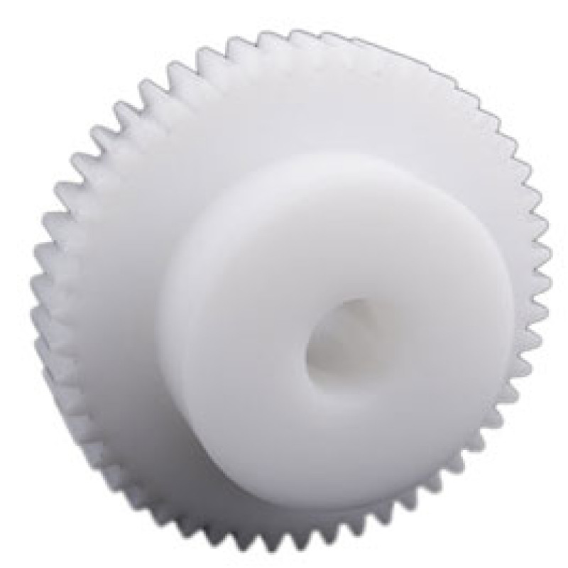 Spur gear made of acetal resin die-cast with hub module 3 24 teeth tooth width 19mm outside diameter 78mm 